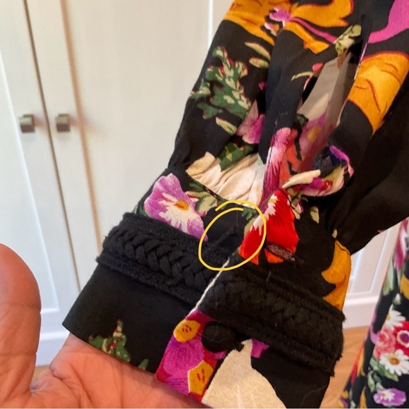 Floral Black Midi Dress - Picture 16 of 16